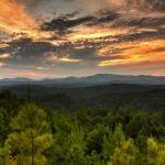 Sunset in Summer in Blue Ridge GA